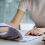 business owner reviewing health renewal
