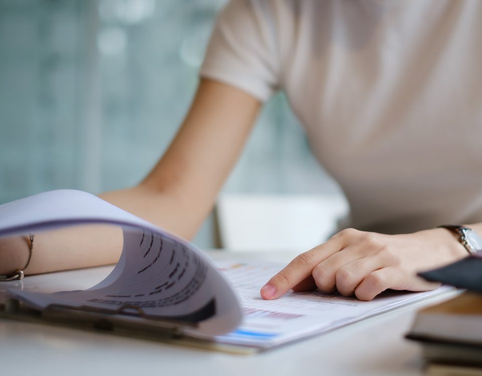 business owner reviewing health renewal